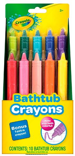 CRAYOLA - 10 CRAYONS DE BAIN